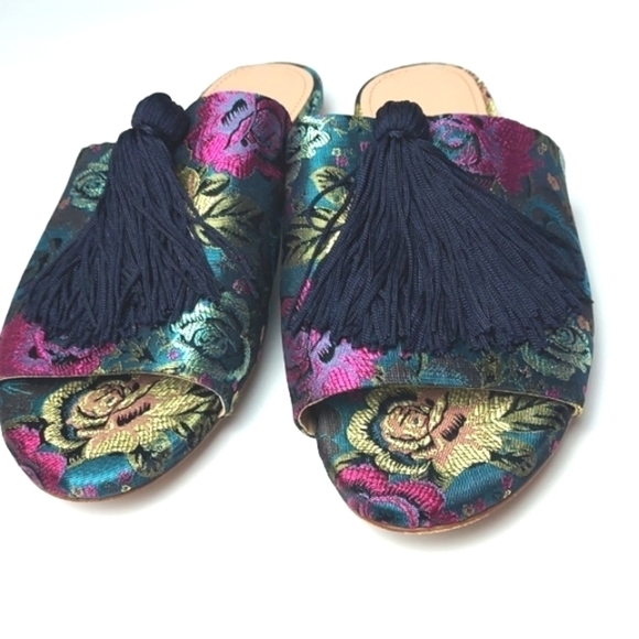 Charles David Sashay Sandal w/Tassel Colorful Slide Size 7.5 - Picture 2 of 16